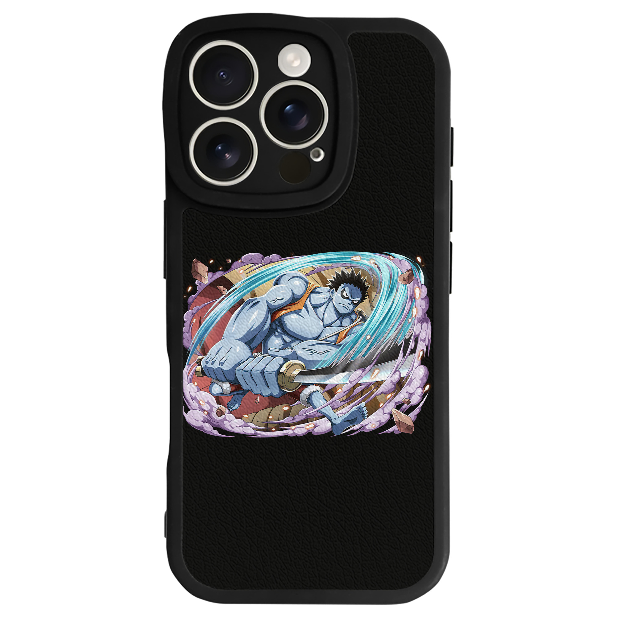 （画像用） ワンピース モンキー・D・ルフィ ONE PIECE Monkey D. Luffy 【iPhone 16シリーズ対応】シリコンスマホケース（レザー調） 材質：シリコン